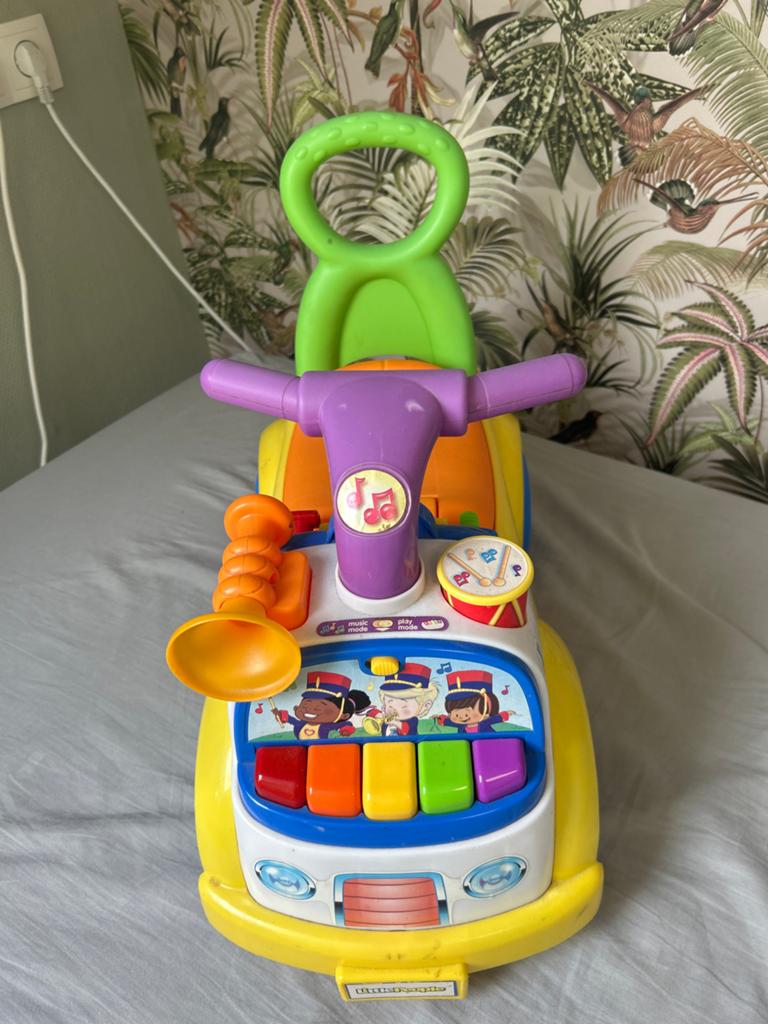 Fisher-Price Muzikale Loopwagen en Speelpaneel, Ophalen of Verzenden, Zo goed als nieuw, Overige typen