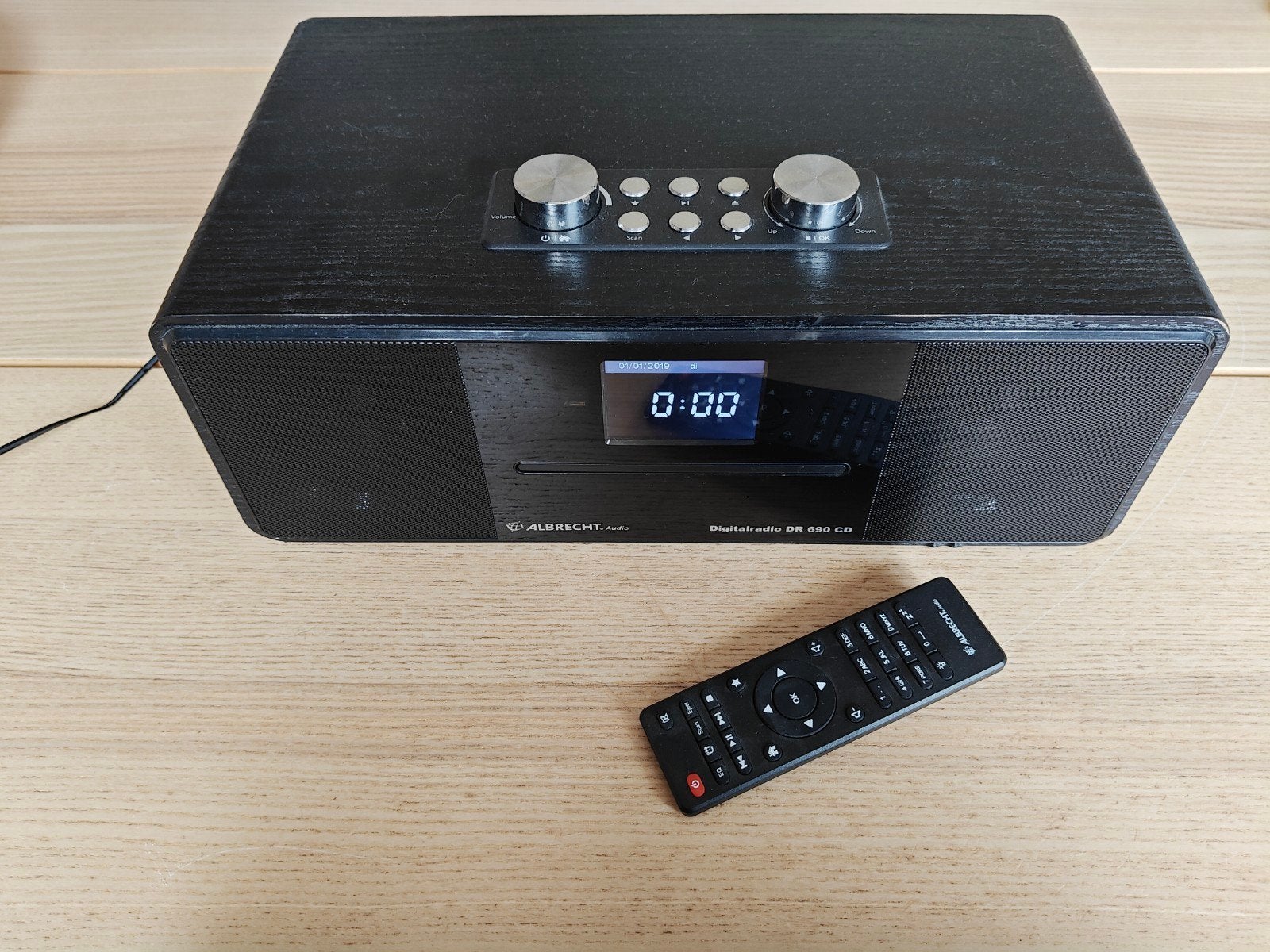 Albrecht DR 690 - radio - cd - DAB+ - FM - internetradio, Ophalen, Zo goed als nieuw, Radio, Met cd-speler