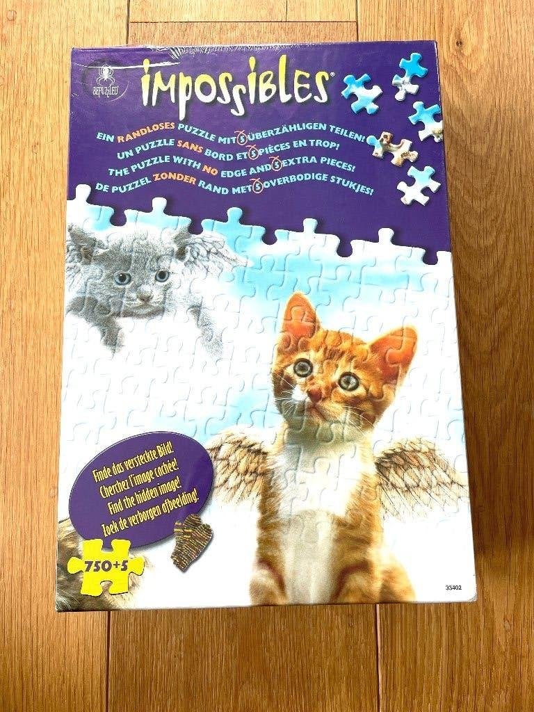 Impossibles puzzel Angel Kittens nieuw in cellofaan, 750+5, Hobby en Vrije tijd, Ophalen of Verzenden, 500 t/m 1500 stukjes, Nieuw