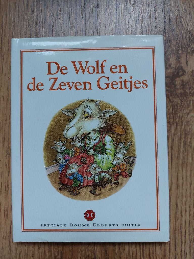 De Wolf en de Zeven Geitjes - Douwe Egberts Editie, Boeken, Ophalen of Verzenden, Zo goed als nieuw, Gebroeders Grimm