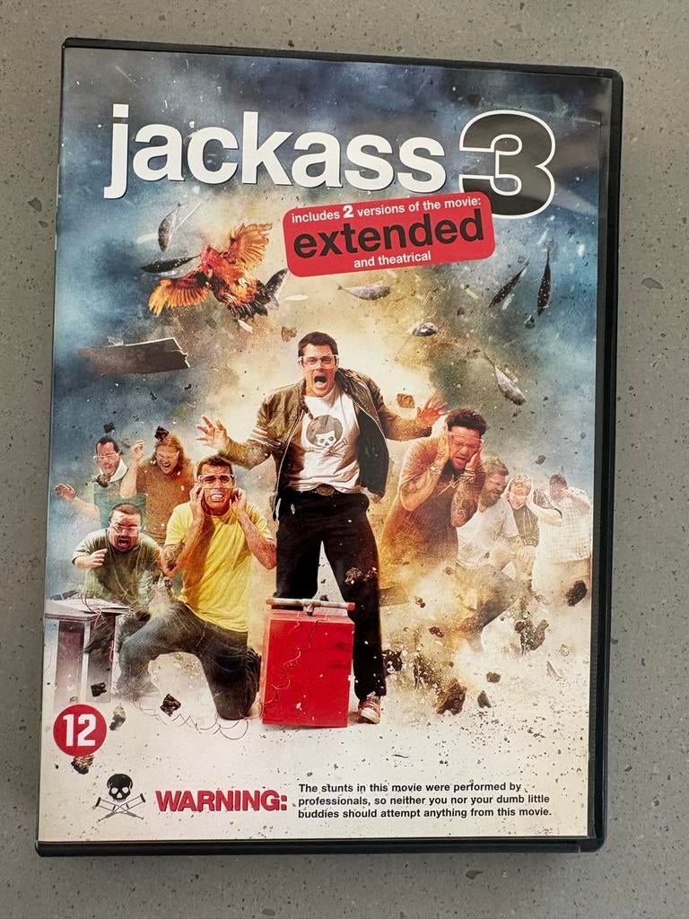 Jackass 3 DVD - Extended & Theatrical Version, Cd's en Dvd's, Dvd's | Overige Dvd's, Gebruikt, Vanaf 12 jaar, Ophalen of Verzenden
