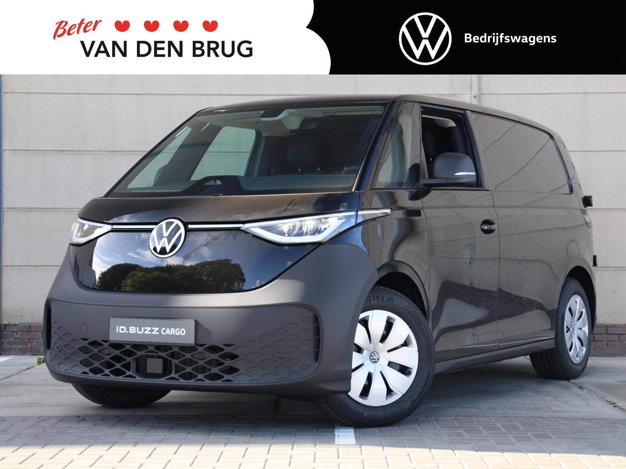 Volkswagen ID. Buzz Cargo Economy Limited Edition Elektromot, Auto's, Automaat, Zwart, Volkswagen, Multifunctioneel stuurwiel
