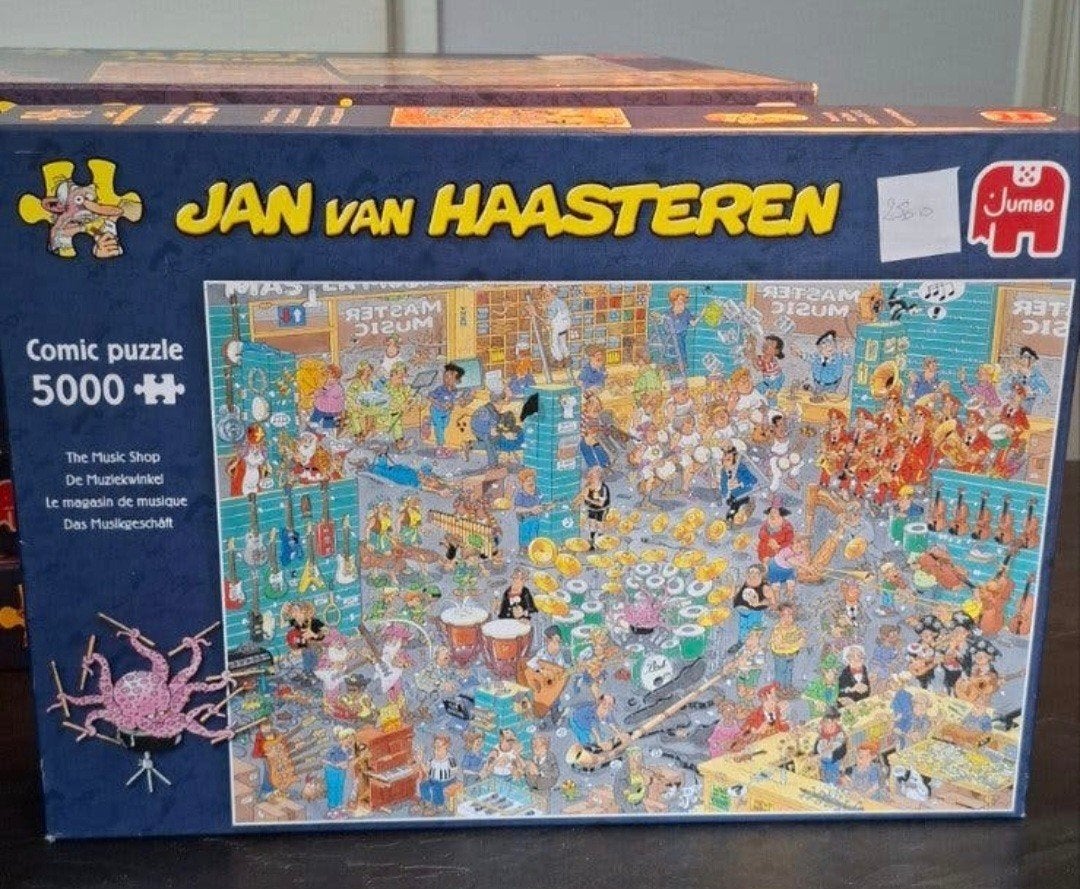 jan van haasteren de muziek winkel 5000 stukjes, Ophalen, Meer dan 1500 stukjes, Zo goed als nieuw