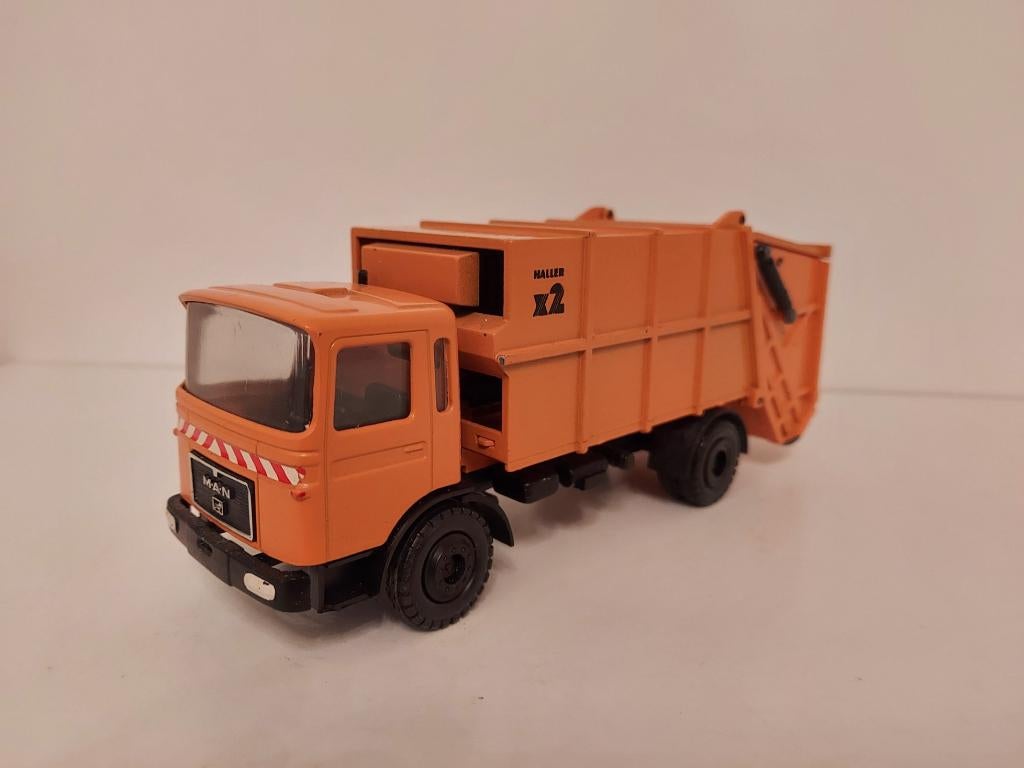 Conrad 3139 MAN Haller X2 vuilniswagen, Ophalen of Verzenden, Zo goed als nieuw, Bus of Vrachtwagen, Conrad