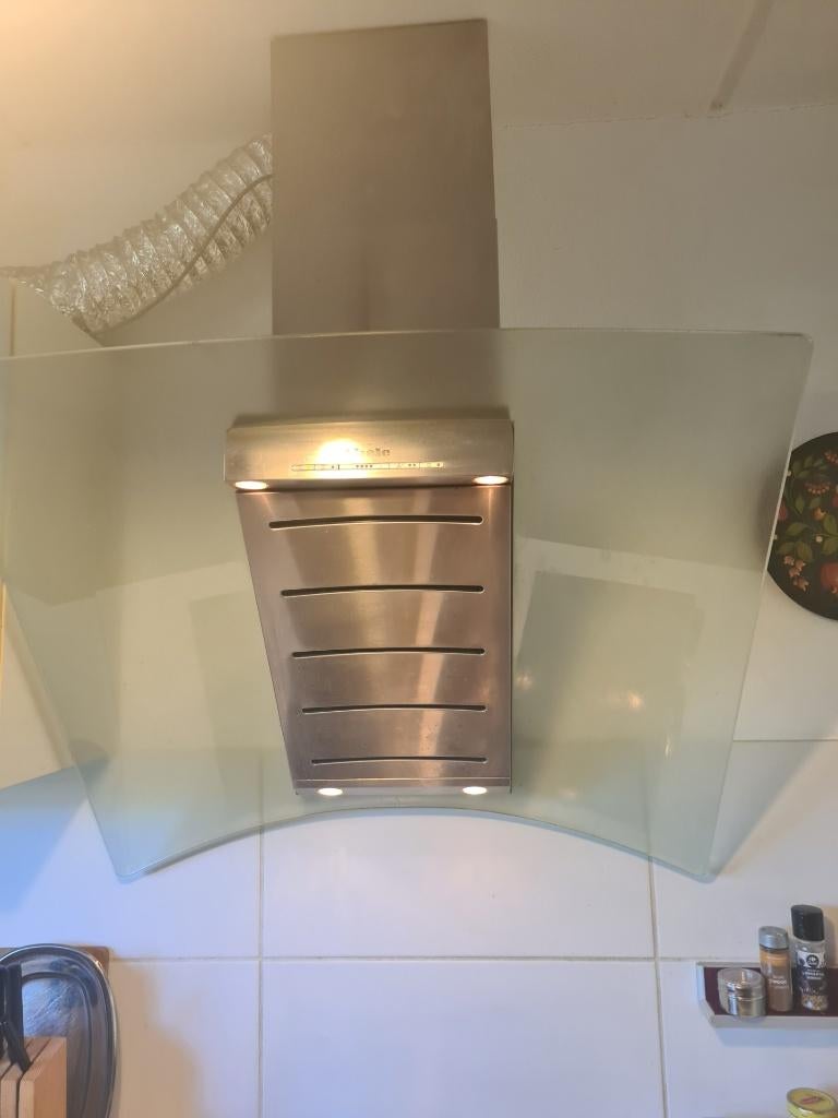 Miele motor loze afzuigkap gratis ophalen., Ophalen, Gebruikt, Wandschouwkap, Vrijstaand