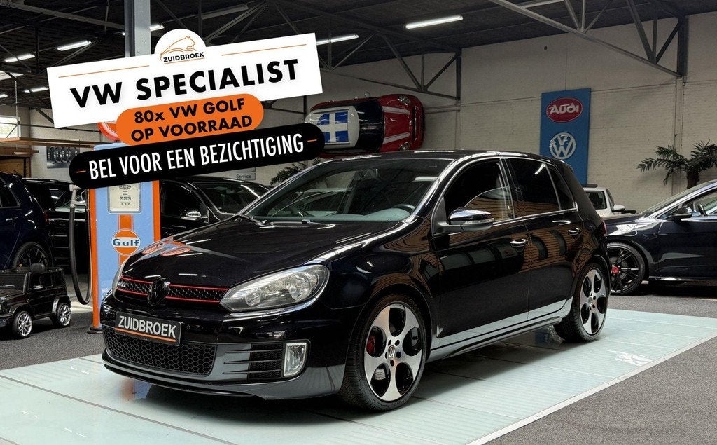 Volkswagen Golf 2.0 TSI | GTI | Clima | 5-Deurs (bj 2009), Auto's, Volkswagen, 4 cilinders, Zwart, Origineel Nederlands, Bedrijf