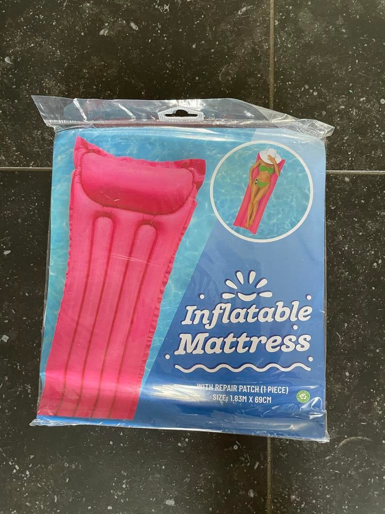 Nieuw Roze opblaasbaar luchtbed voor zwembad of strand, Ophalen of Verzenden, Nieuw, Overige typen