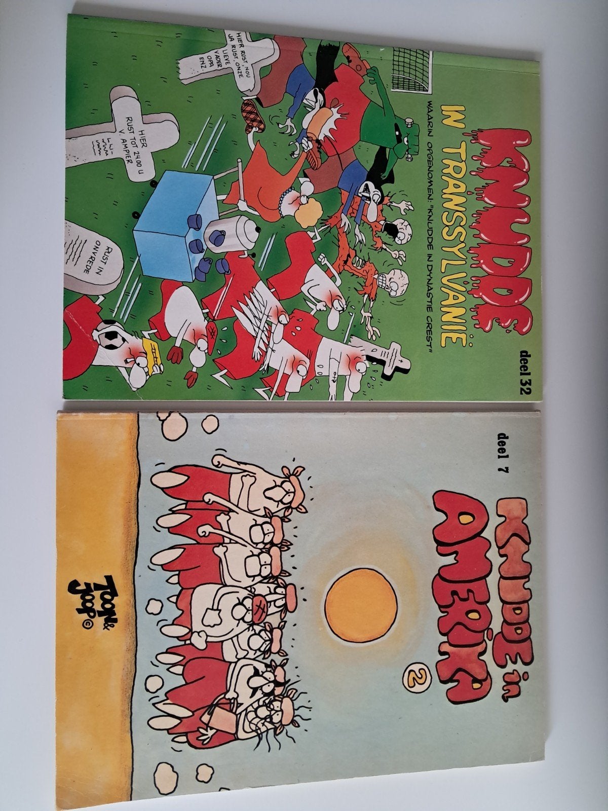 Knudde stripalbums: In Transsylvanië & In Amerika, Boeken, Meerdere stripboeken, Ophalen, Gelezen, Toon van Driel