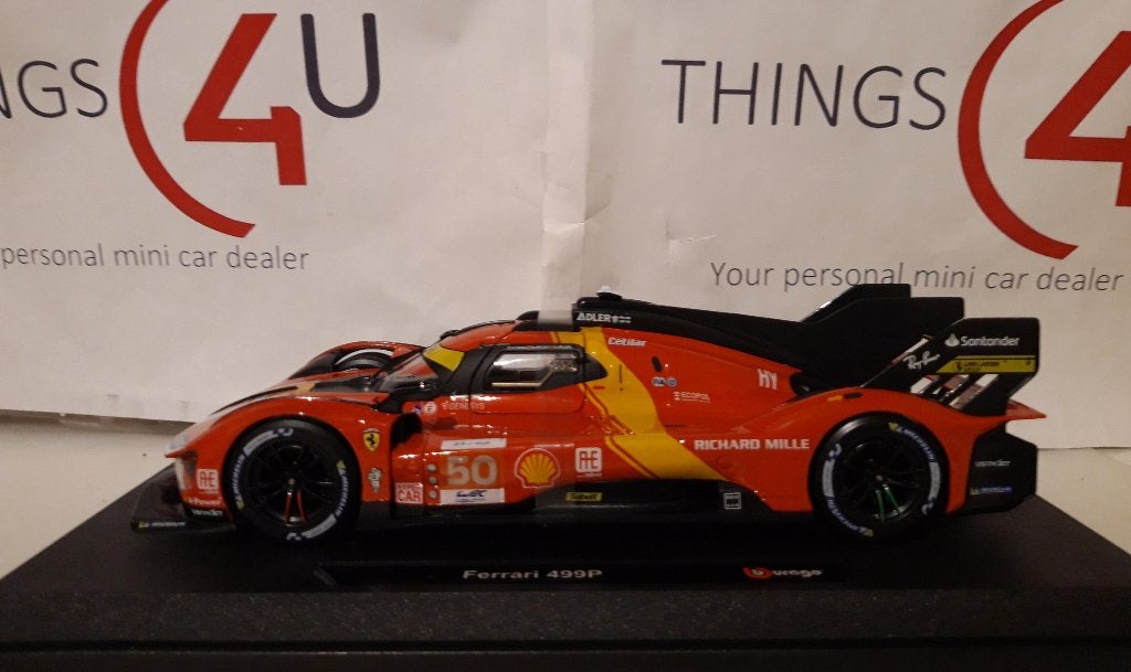 Bburago 1:18 Ferrari 499P Pole Position, 24h Le Mans 2023, Ophalen of Verzenden, Nieuw, Auto, Bburago