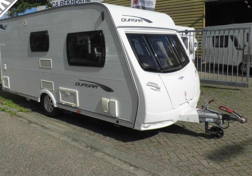 Lunar Quasar 452 met voortent Dorema. Zeer goede staat!, Overige merken, Schokbreker, Tot en met 2, Treinzit
