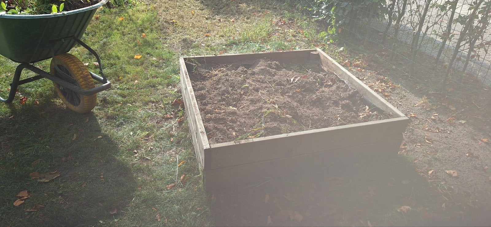 gratis 2 moestuin bakken van hout, Ophalen, Gebruikt, Minder dan 30 cm, 100 cm of meer