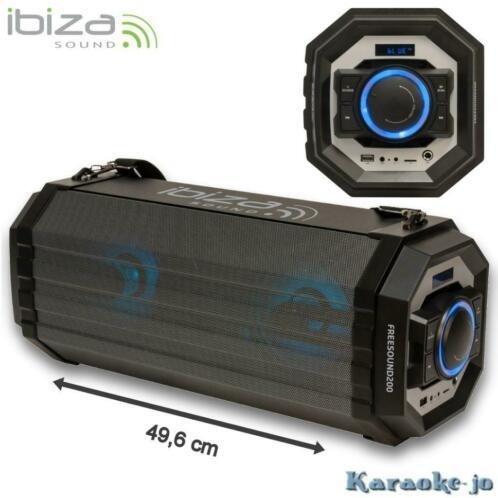 IBIZA FREESOUND200 Draagbaar audiosysteem Usb,Sd,Bt,Fm, Overige merken, ., Overige typen, Nieuw