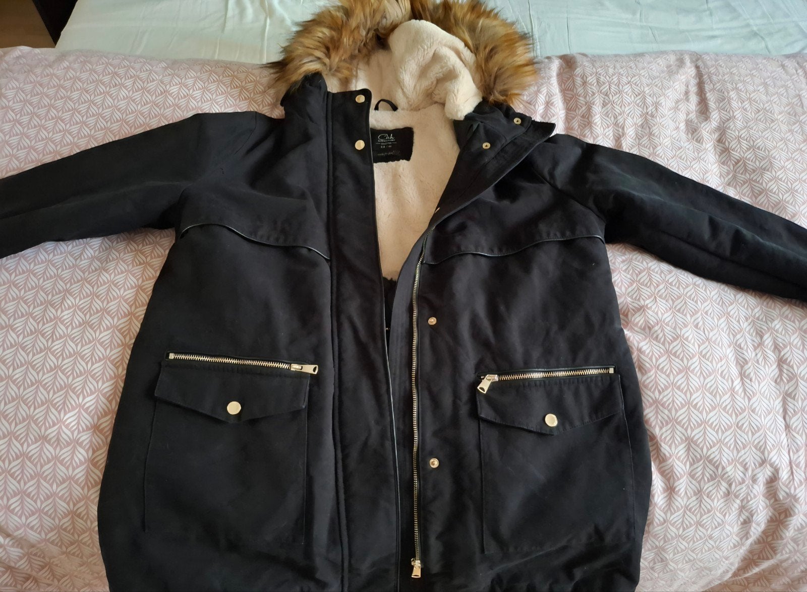 Nieuwe winterjas, Zwart, Maat 42/44 (L), Nieuw, Ophalen of Verzenden