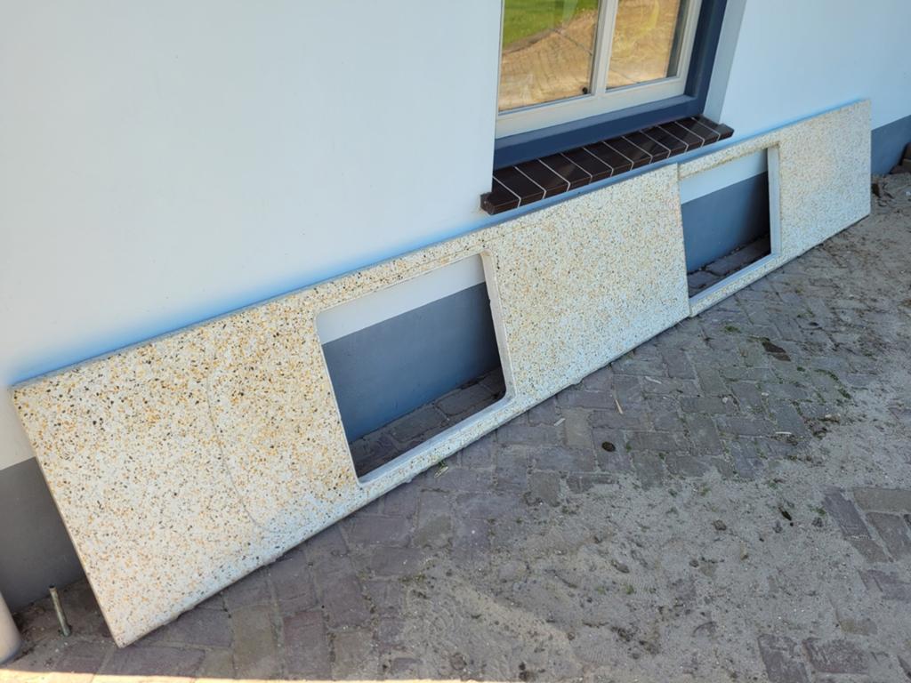 Granito aanrechtblad, Ophalen, 50 tot 75 cm, 200 cm of meer, Minder dan 100 cm