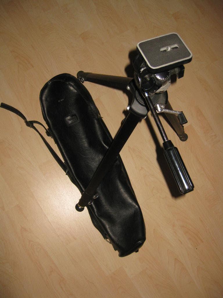 Statief "Rollei Custom + Slick tas, hoge kwaliteit, BLACK., Ophalen of Verzenden, Gebruikt, Minder dan 150 cm, Driepoot