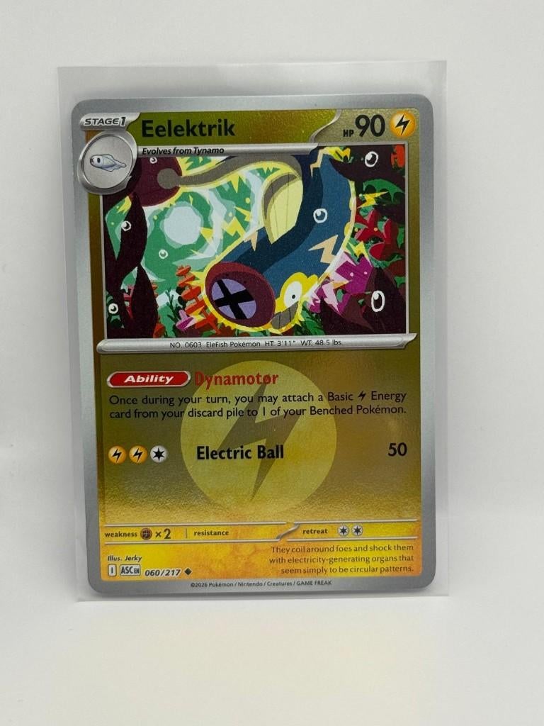Eelektrik [Energy] #60 Pokemon Ascended Heroes 1, Verzenden, Nieuw, Losse kaart, Foil