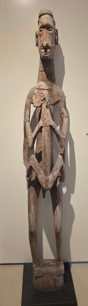 Manshoog Asmat beeld Hoogerbrugge, Antiek en Kunst, Ophalen