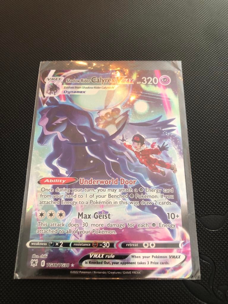 Pokémon Shadow Rider Calyrex VMAX TG18/TG30, Ophalen of Verzenden, Zo goed als nieuw, Losse kaart