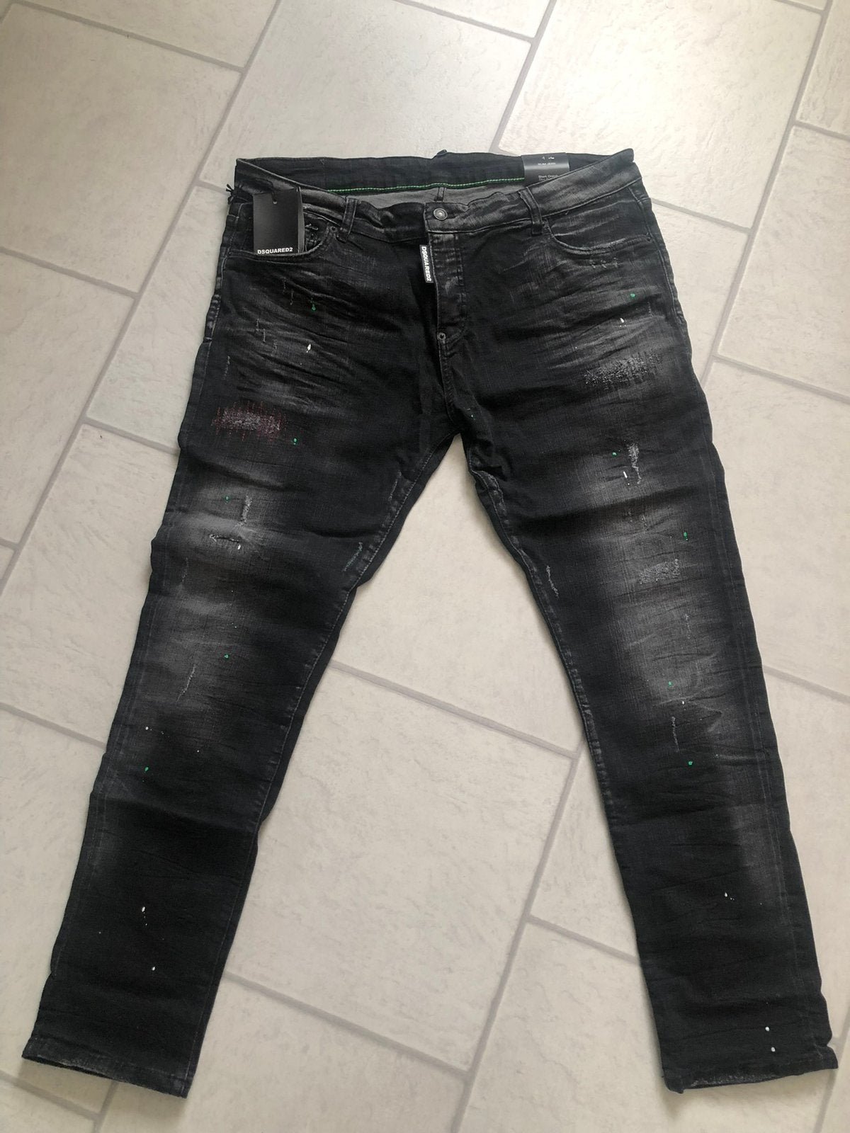 Dsquared2 Herenbroek Zwart | Maat 48, Kleding | Heren, Spijkerbroeken en Jeans, Ophalen of Verzenden, Nieuw, Zwart, W33 - W34 (confectie 48/50)