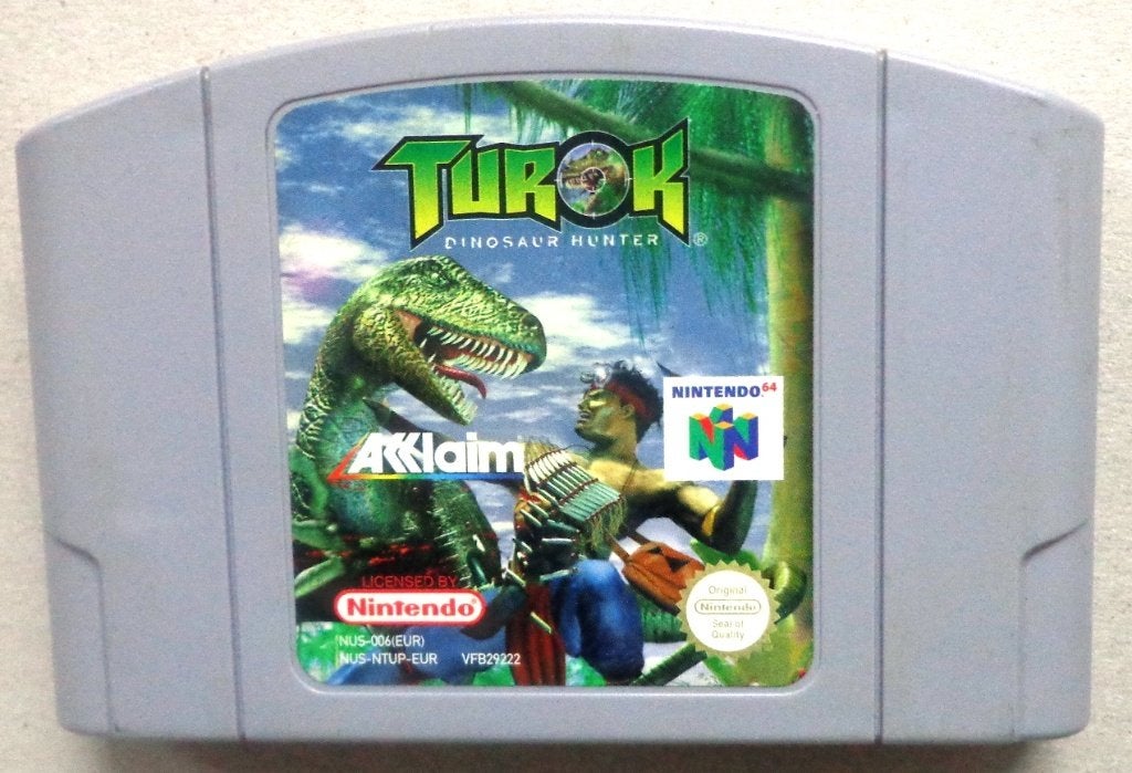 Turok Dinosaur Hunter voor de Nintendo 64, Spelcomputers en Games, Games | Nintendo 64, Gebruikt, Shooter, 1 speler, Ophalen of Verzenden