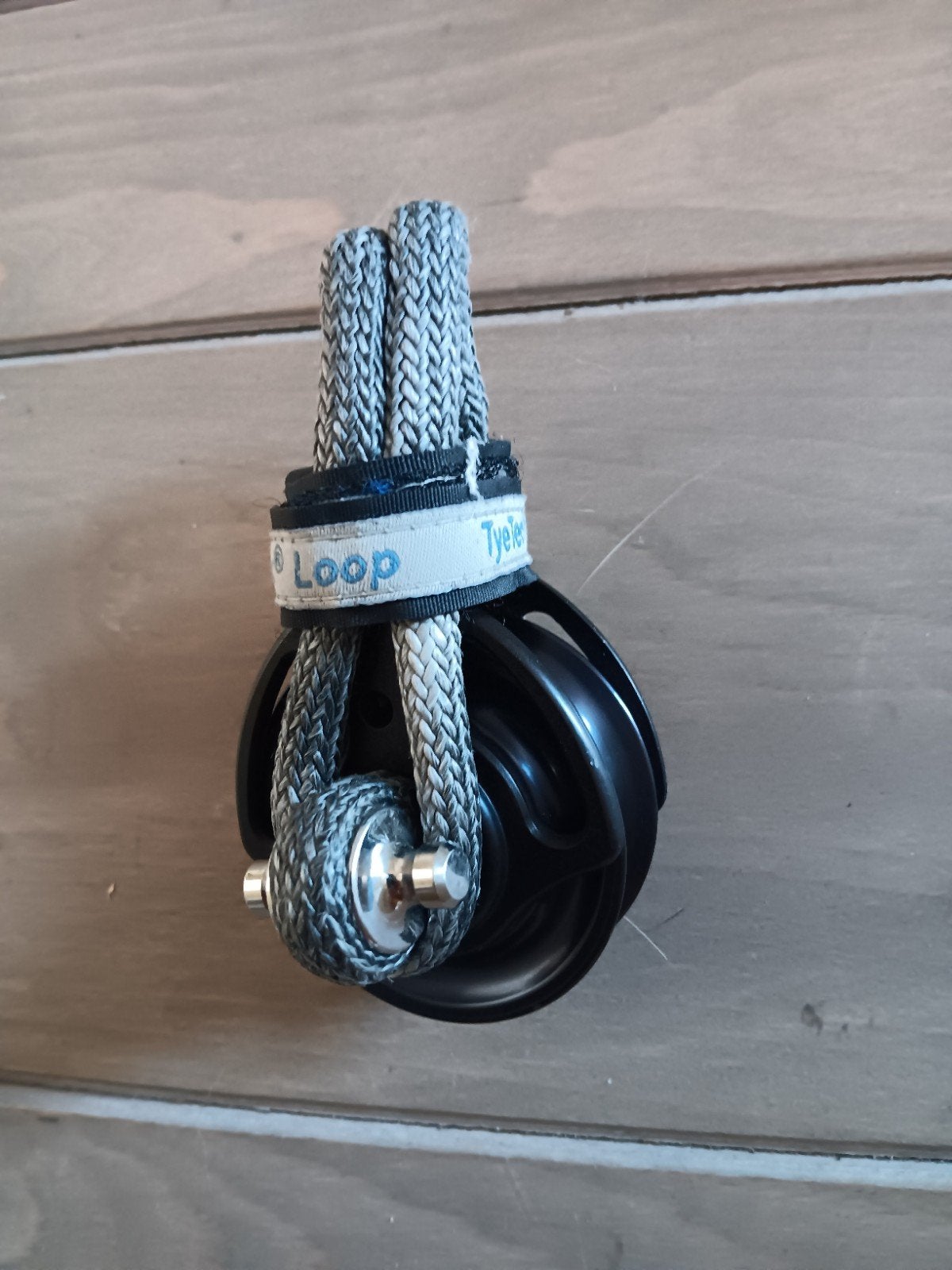 TyeTec 60mm snatchblok met Dyneema loop, Ophalen of Verzenden, Zo goed als nieuw, Lijn of Blok