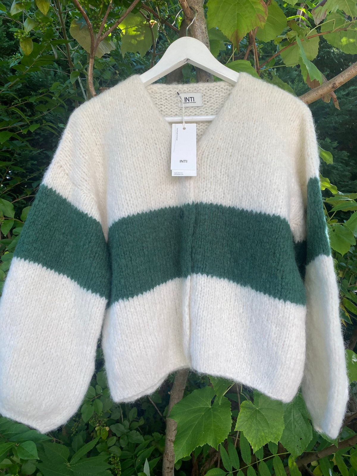 Prachtig zacht warm vest INTI baby-alpacawol mt S, Verzenden, Nieuw, Groen, Maat 36 (S)