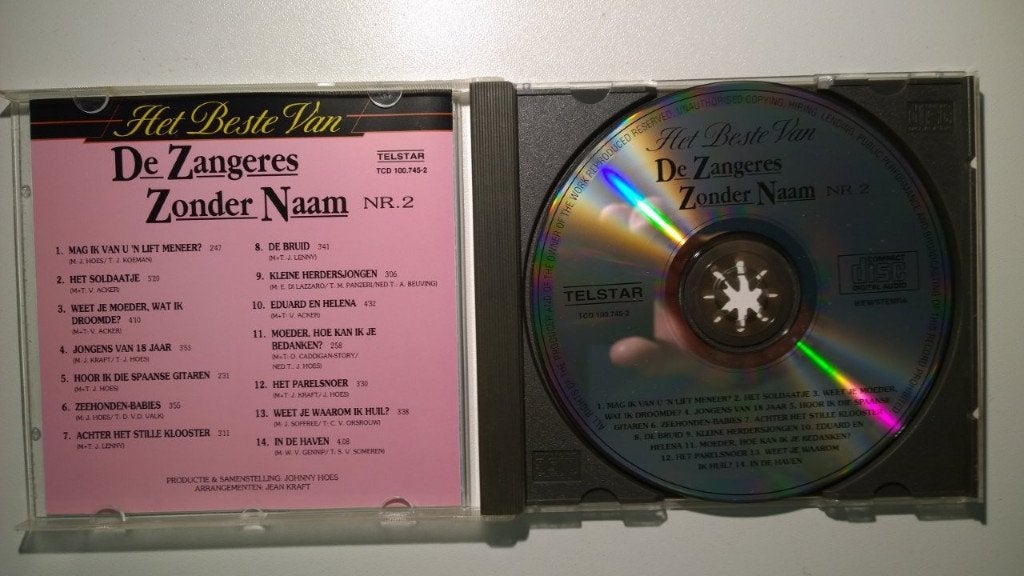 Zangeres Zonder Naam - Het Allerbeste Van Deel 2, Ophalen of Verzenden, Zo goed als nieuw, Levenslied of Smartlap, Album