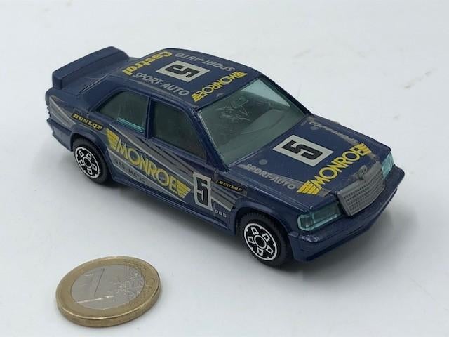 Mercedes 190 E Monroe, Bburago, Ophalen of Verzenden, Gebruikt, Auto, Overige merken