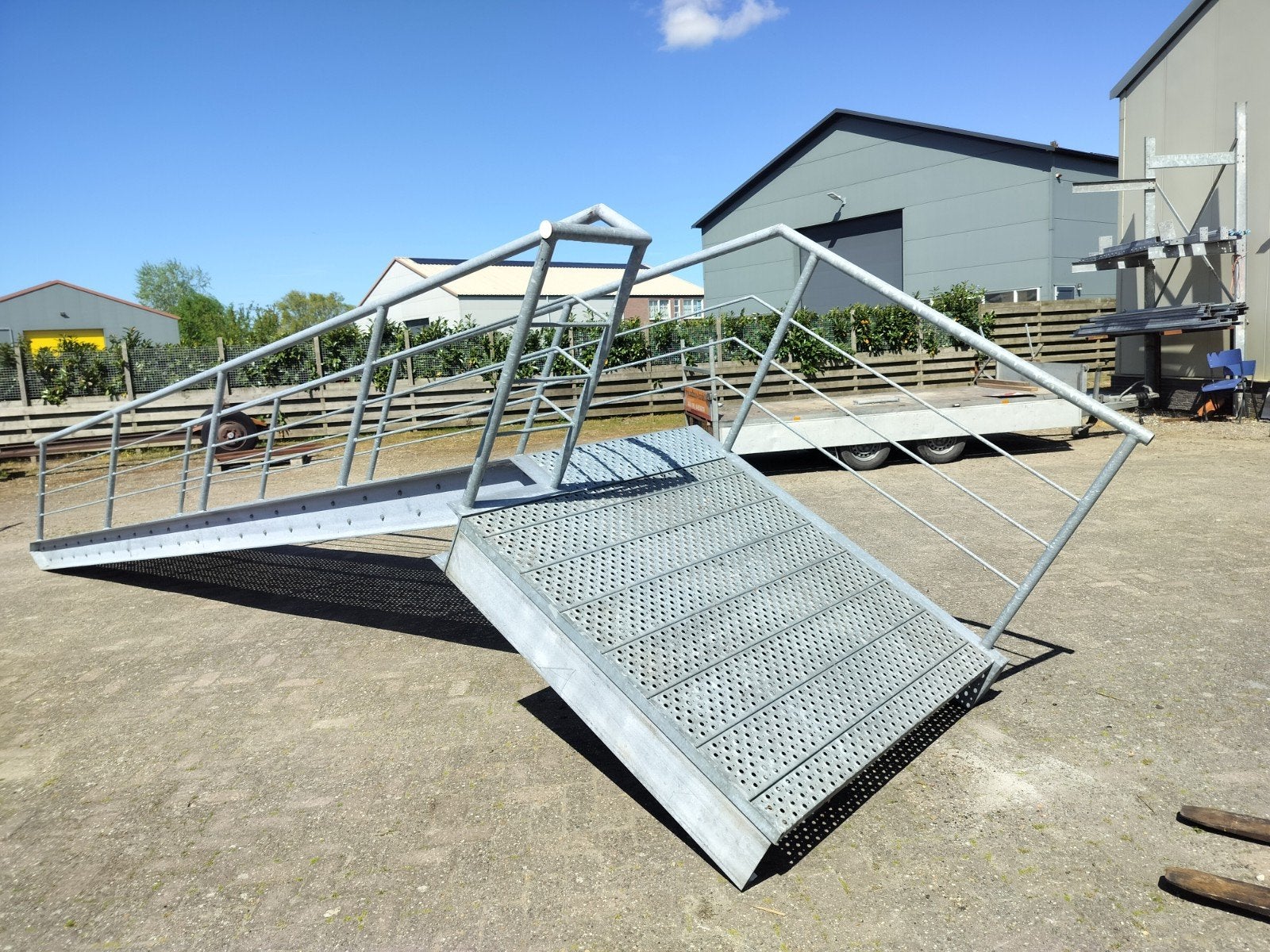 Stalen trap bordestrap stalentrap brandtrap bordes trap, Doe-het-zelf en Verbouw, Ladders en Trappen, Ophalen, 2 tot 4 meter