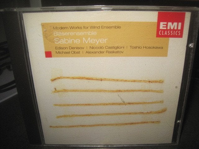 Denisov Hosokawa Obst Castiglioni Modern Works for Wind EMI, Ophalen of Verzenden, Classicisme, Zo goed als nieuw, Kamermuziek