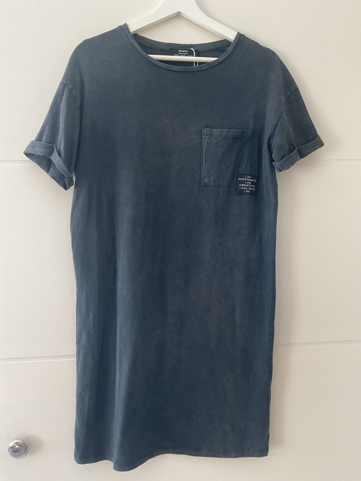 Heerlijk zacht Tuniek/jurkje( mt S) Bershka, Ophalen of Verzenden, Zo goed als nieuw, Grijs