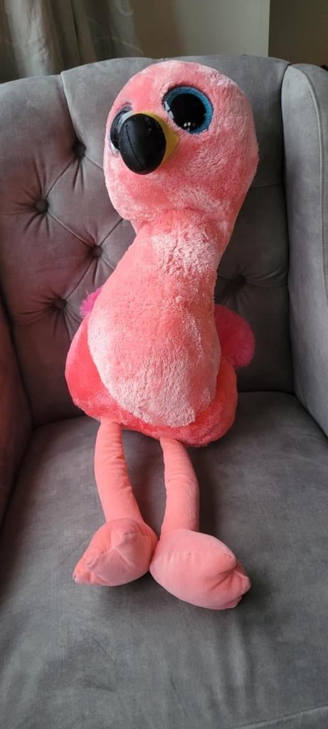 Ty knuffel Gilda Flamingo beanie boo XL knuffel 42 cm, Kinderen en Baby's, Speelgoed | Knuffels en Pluche, Overige karakters, Overige typen