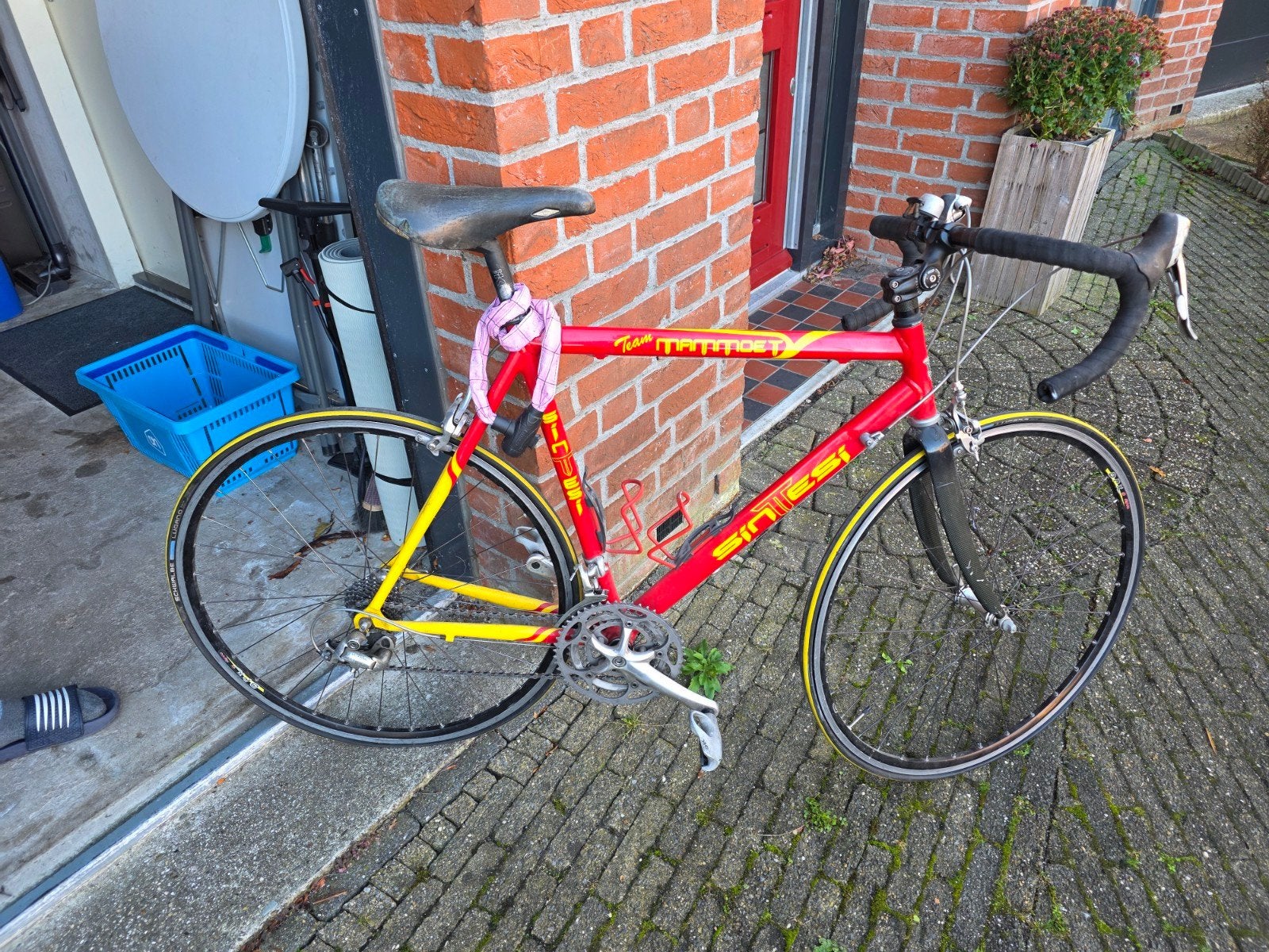Racefiets Rood/Geel - Snelle en Betrouwbare Fiets, Overige merken, 28 inch, Gebruikt, Aluminium