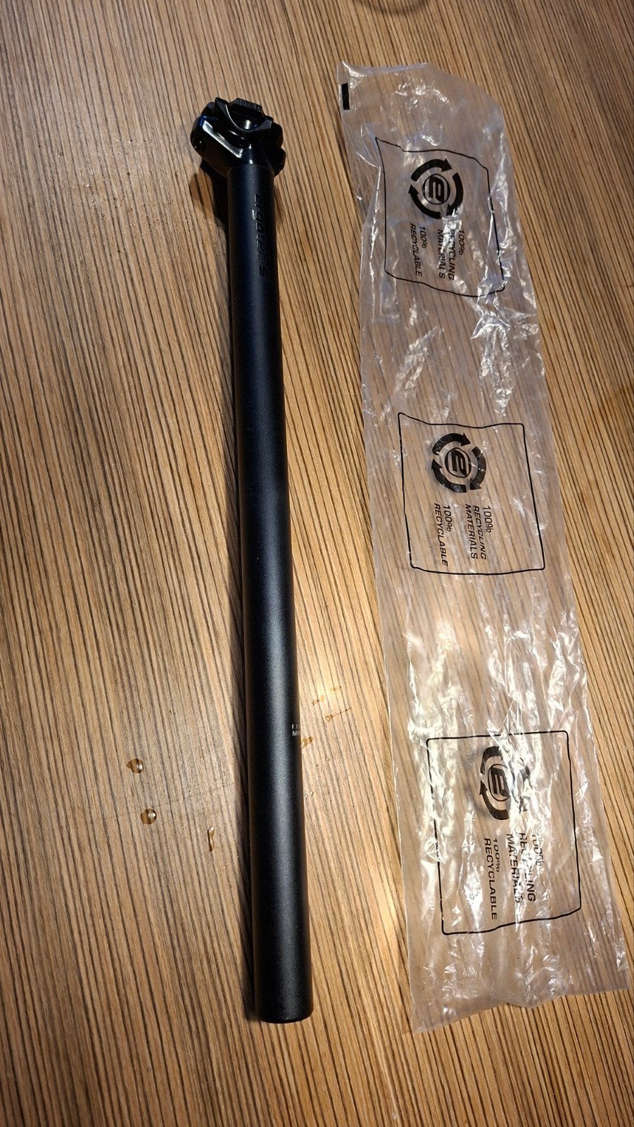 Ergotec Zadelpen 31.6 mm, 520mm lang, Ophalen, Ergotec, Stadsfiets, Nieuw