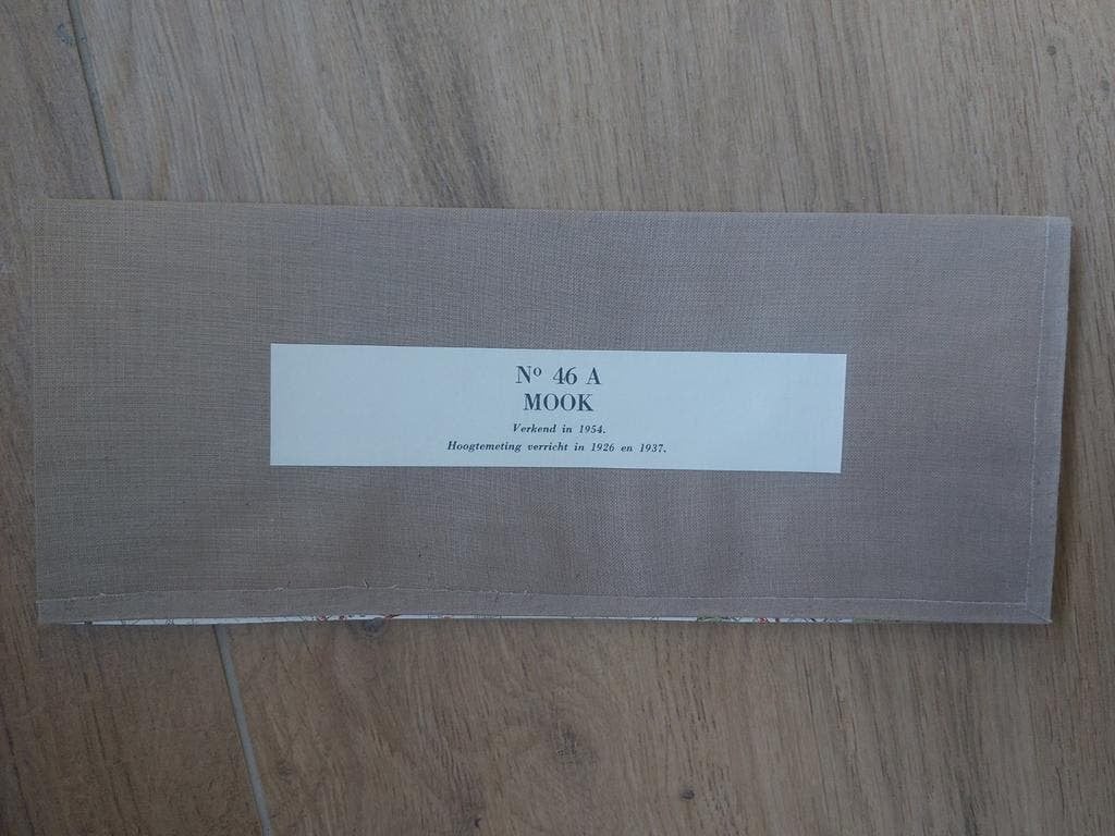 46A Mook Malden Cuijck Hatert Alverne Maas stafkaart 1957, Boeken, Atlassen en Landkaarten, Topografische Dienst Nederland, Ophalen of Verzenden