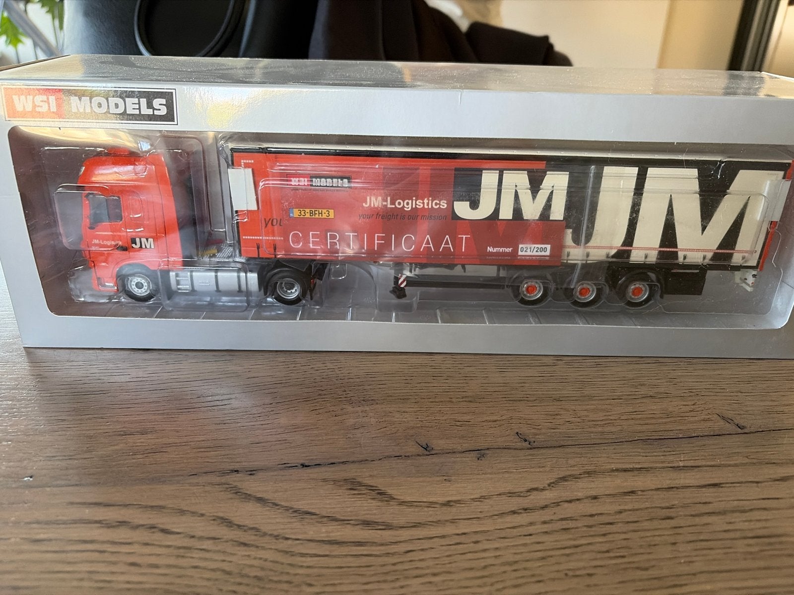 WSI Models DAF XF Super Space Cab JM-logistics, Ophalen of Verzenden, Nieuw, Truck, Overige merken