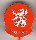 Speldje NEDERLANDSE LEEUW ORANJE 1945-1965 (A1), Ophalen of Verzenden, Gebruikt, Overige onderwerpen