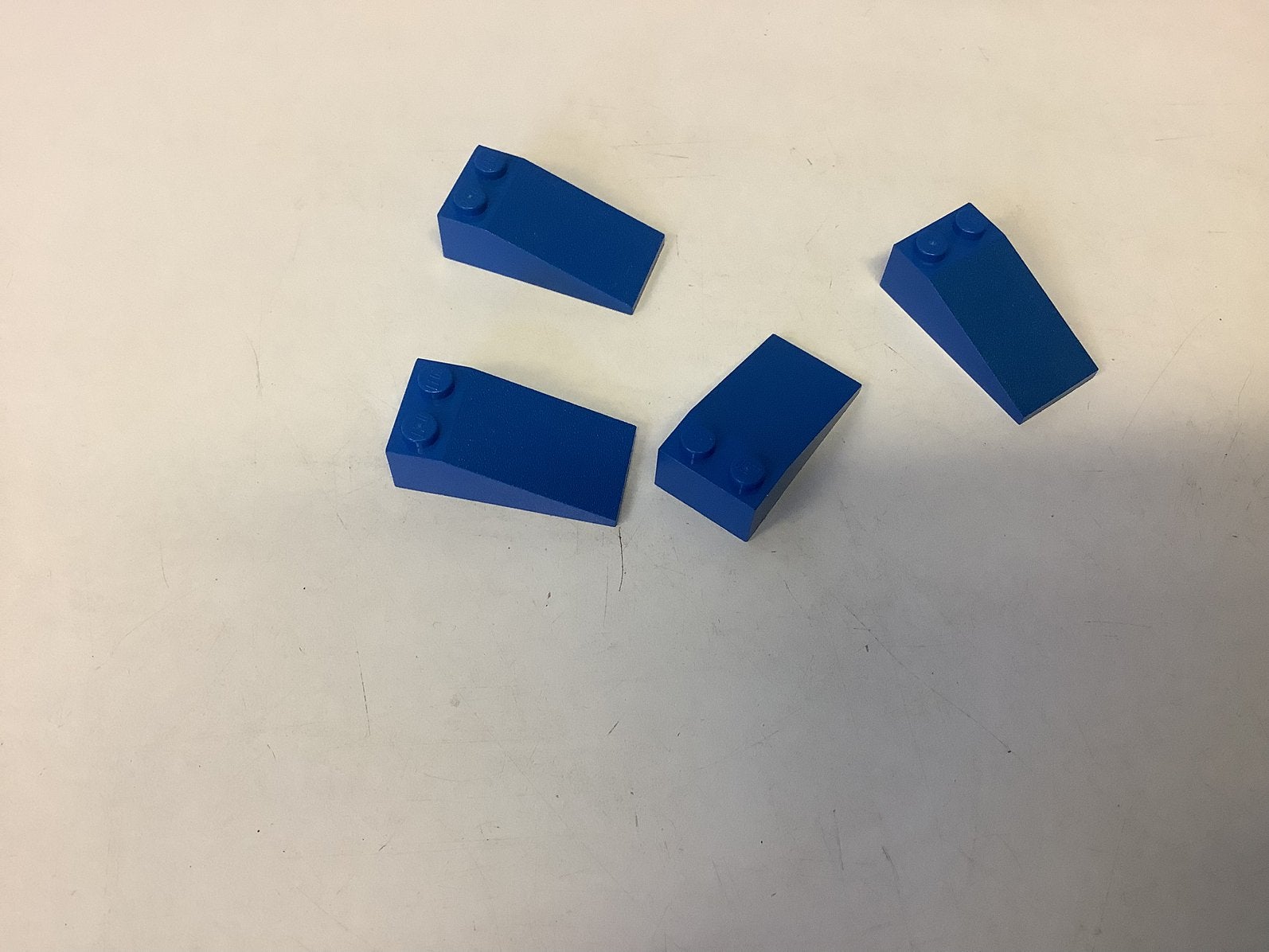 Lego dakpan 18 4x2 blauw, Ophalen of Verzenden, Gebruikt, Losse stenen, Lego