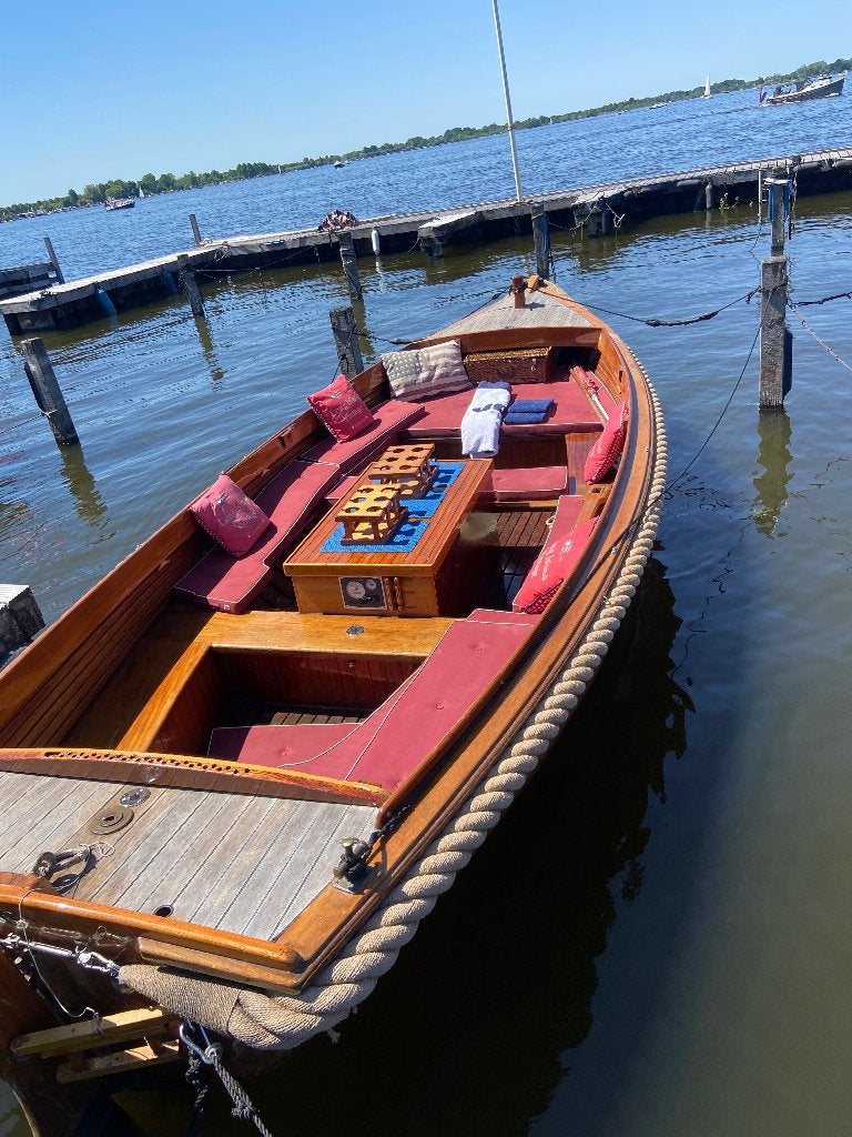 Sloep(loodsjol)7m x 2m br/mahonie/eiken/teakdek, Watersport en Boten, Ophalen, Gebruikt, Binnenboordmotor, Antifouling