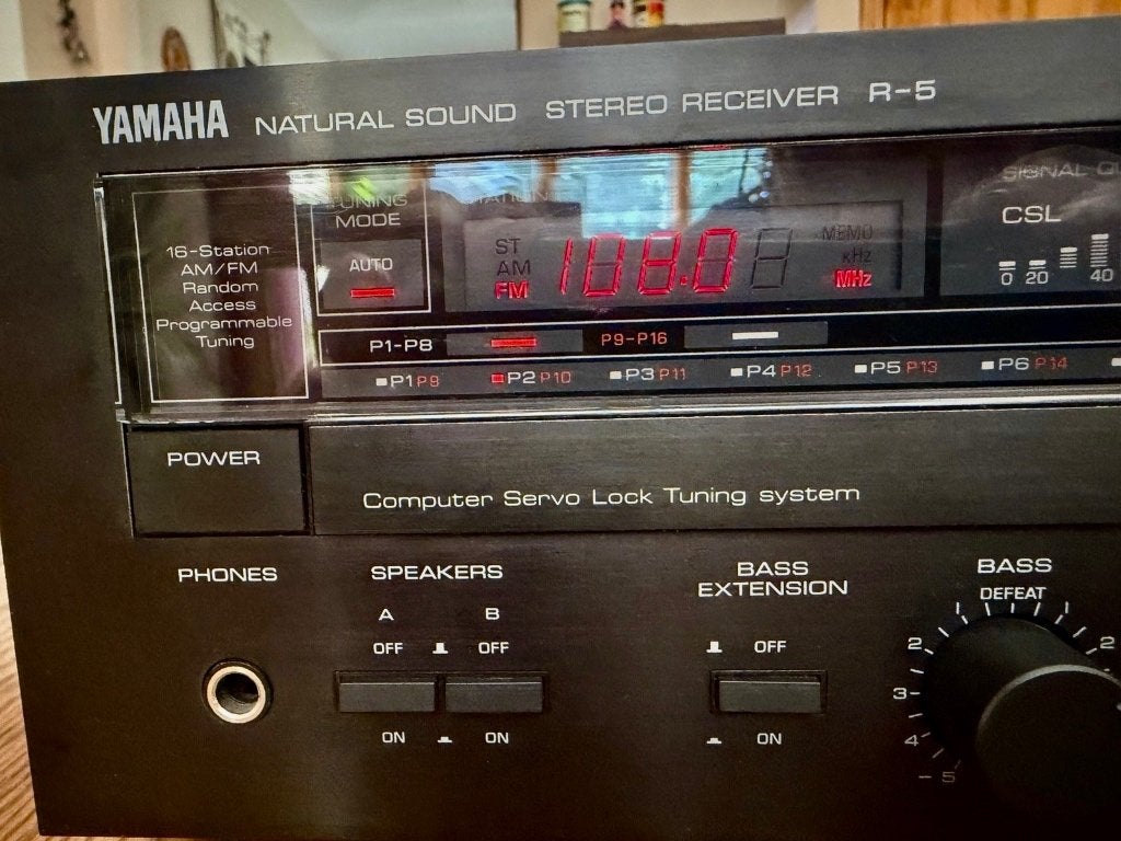 mooi vintage YAMAHA R-5 uit de jaren 80, Ophalen, Yamaha, Zo goed als nieuw, 60 tot 120 watt