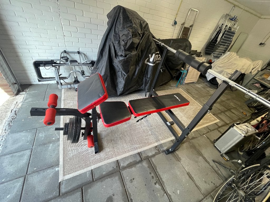 Halterbank, Sport en Fitness, Fitnessapparatuur, Ophalen, Gebruikt, Metaal, Krachtstation