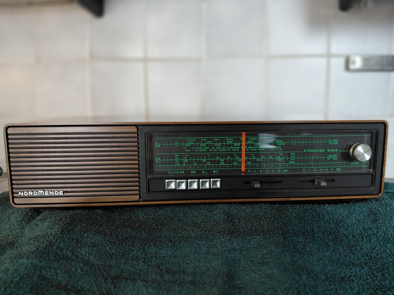Vintage Nordmende Fidelio 434 Radio - Goede Staat, Ophalen of Verzenden, Gebruikt, Radio
