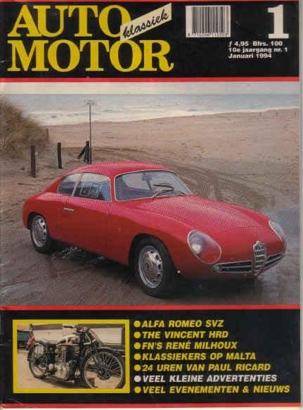 AMK 1 1994 : Alfa Romeo Giuletta Sprint - Vincent HRD - FN, Ophalen of Verzenden, Gelezen, Algemeen