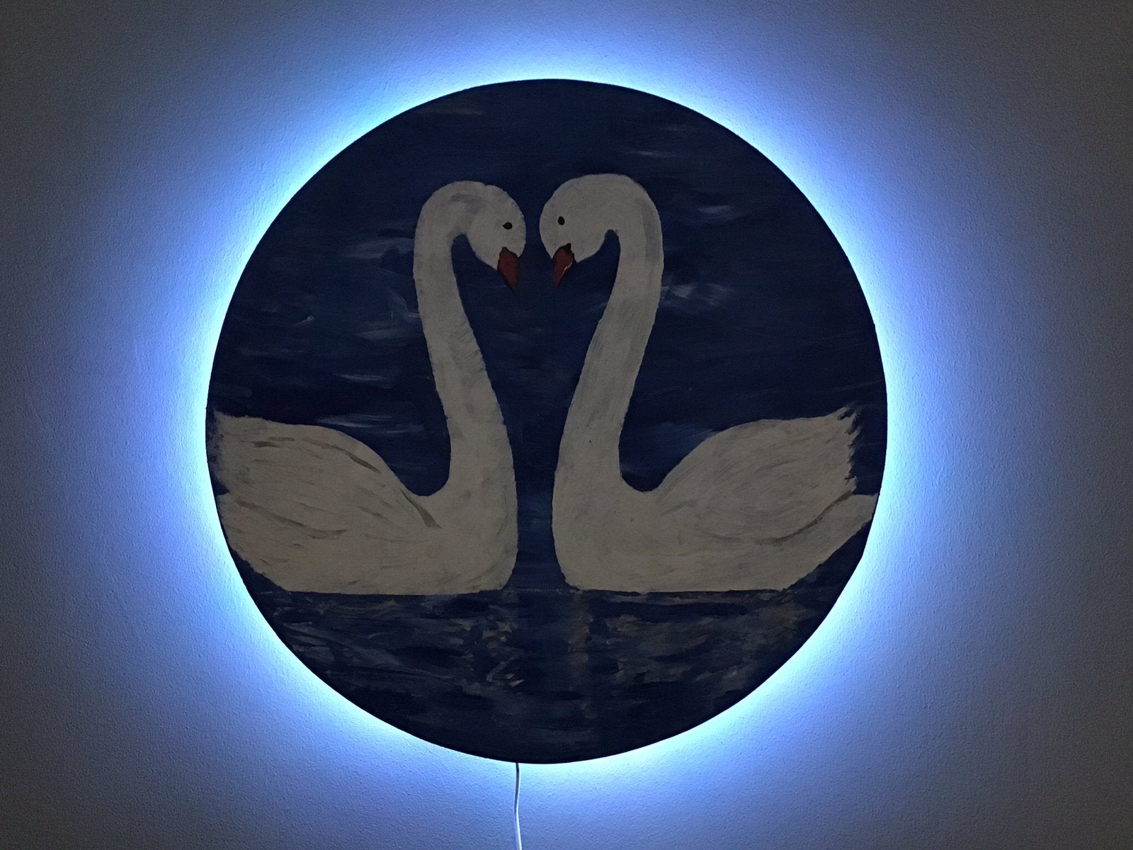 Wand lamp met schilderij, Huis en Inrichting, Ophalen of Verzenden, Zo goed als nieuw