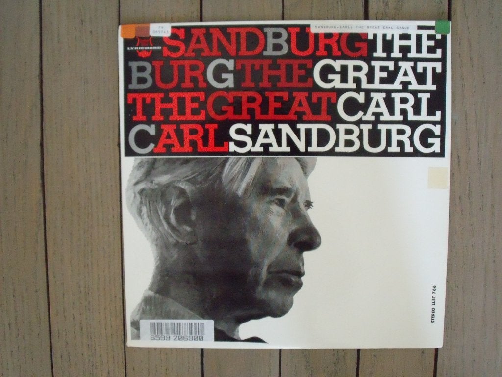 Carl Sandburg - The great Carl Sandburg, Ophalen of Verzenden, Zo goed als nieuw, 12 inch, LP