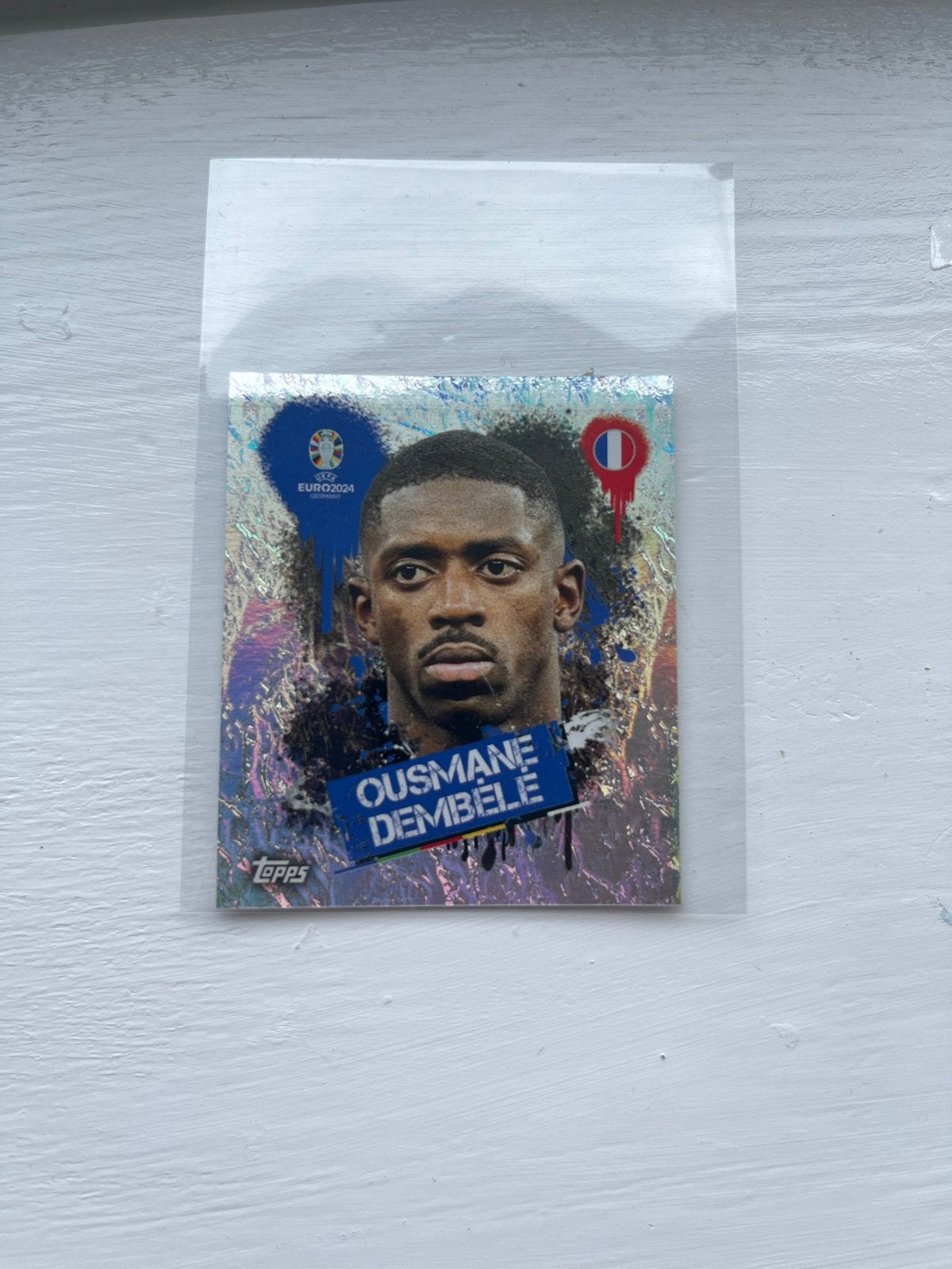 EK 2024 Topps Ousmane Dembélé Plaatje, Hobby en Vrije tijd, Stickers en Plaatjes, Ophalen of Verzenden, Nieuw, Plaatje