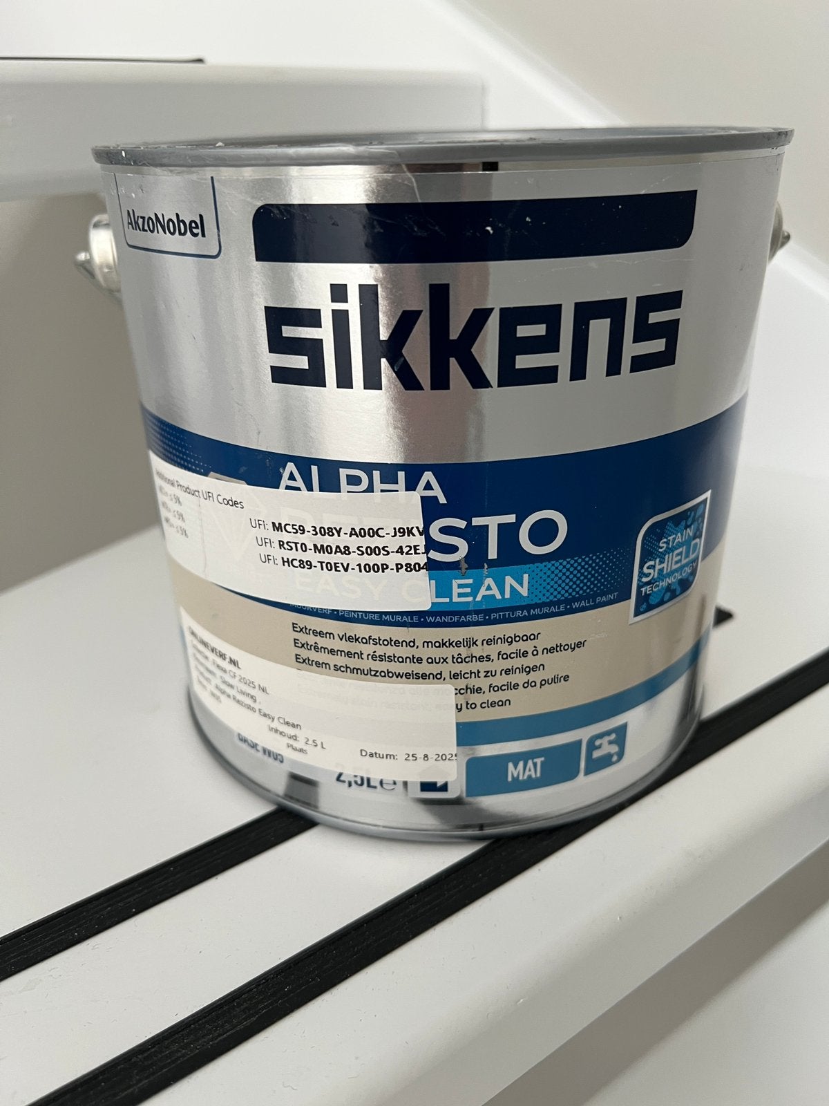 Muurverf Sikkens Alpha rezisto 2,5 l deze wk oph, Ophalen, Nieuw, Groen