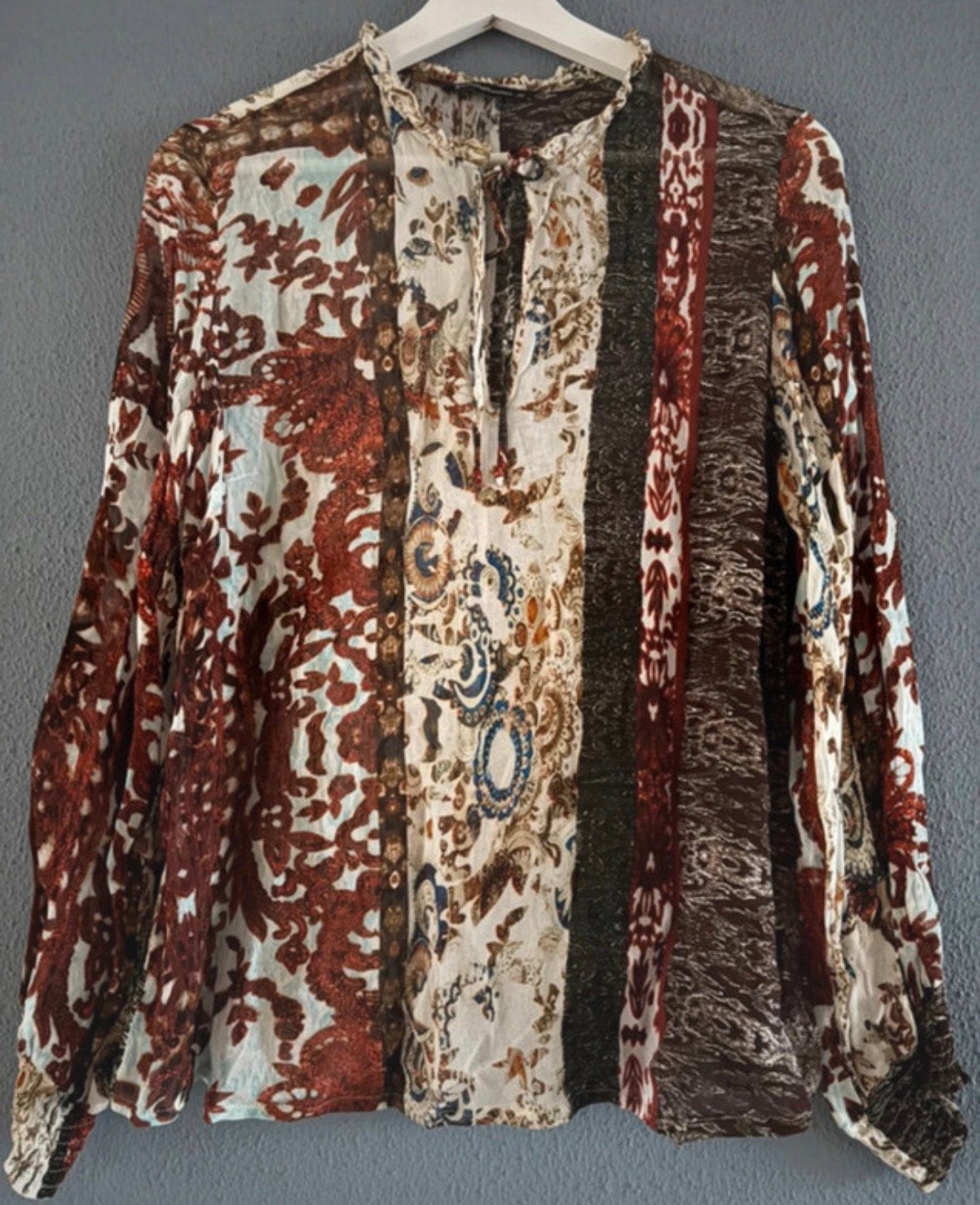 Blouse van Summum, mt 38, Verzenden, Zo goed als nieuw, Maat 38/40 (M), Meerkleurig