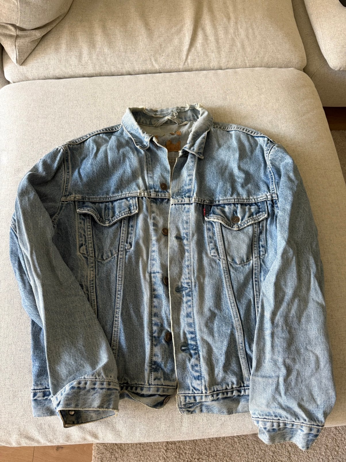 Levi’s spijkerjas maat XL - vintage, Ophalen of Verzenden, Zo goed als nieuw, Maat 56/58 (XL), Blauw