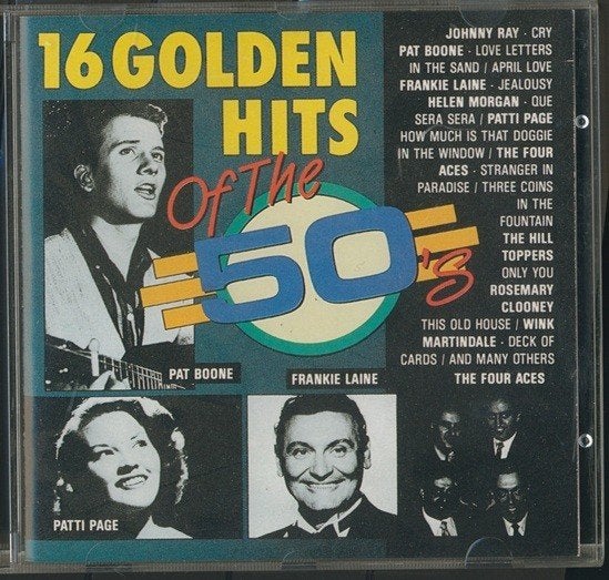 1989 CD 16 GOLDEN HITS of the 50’s Pat Boone enz. CD-84, Verzenden, Zo goed als nieuw, Pop